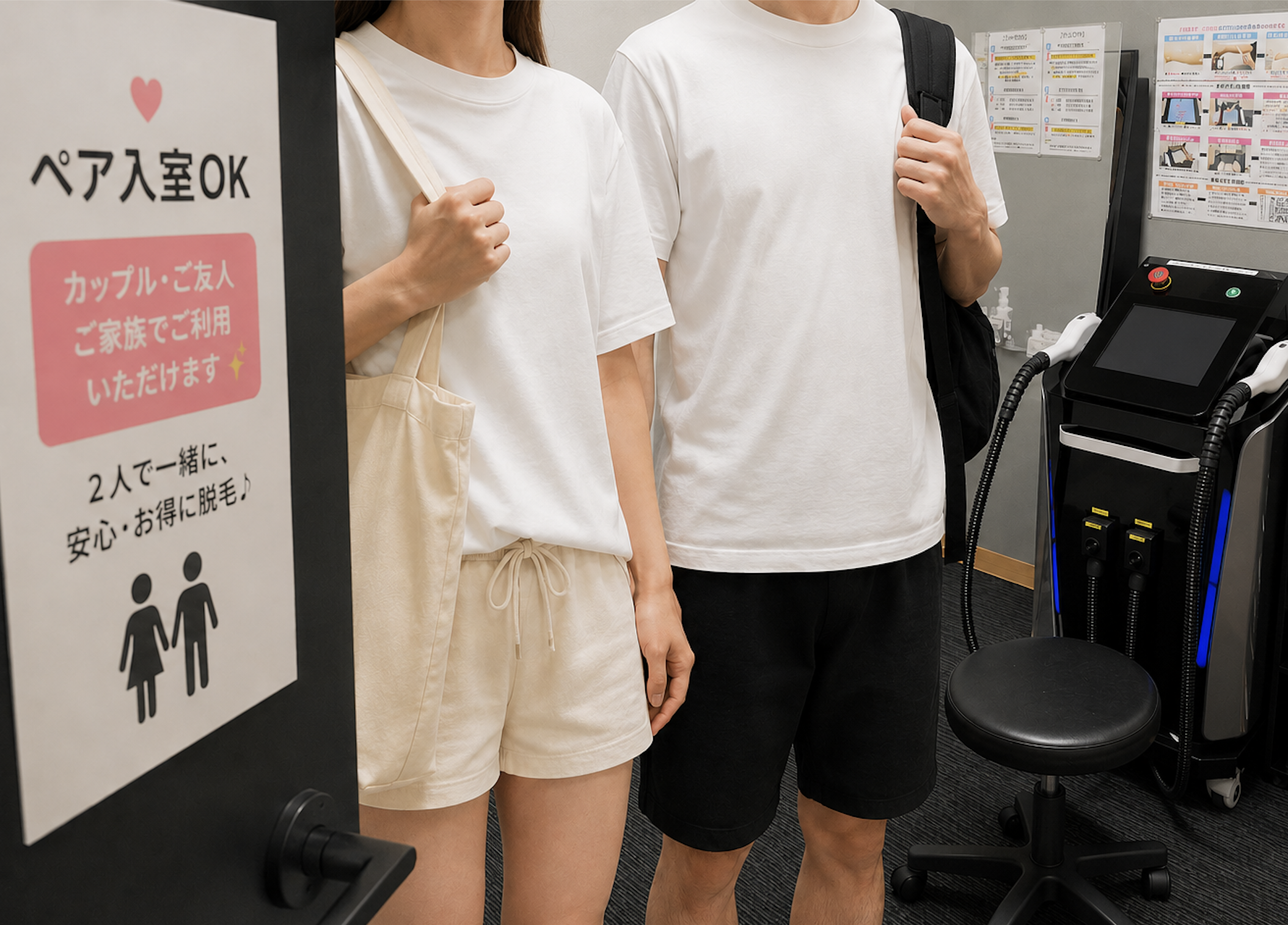 ペア入室OK